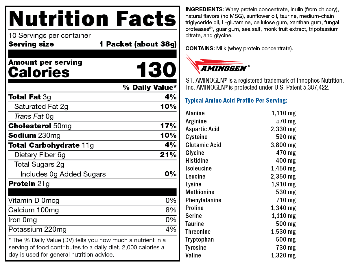 FIT Food® Lean Whey Vanilla Delight No Added Sugar, No Stevia 10 Servings
