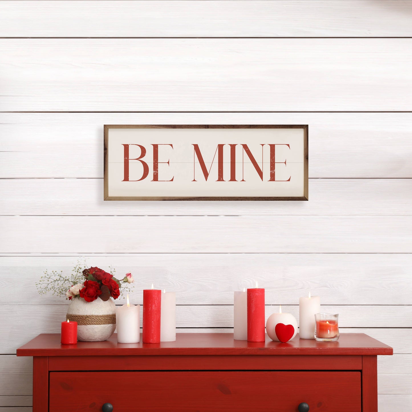 Red Be Mine On White