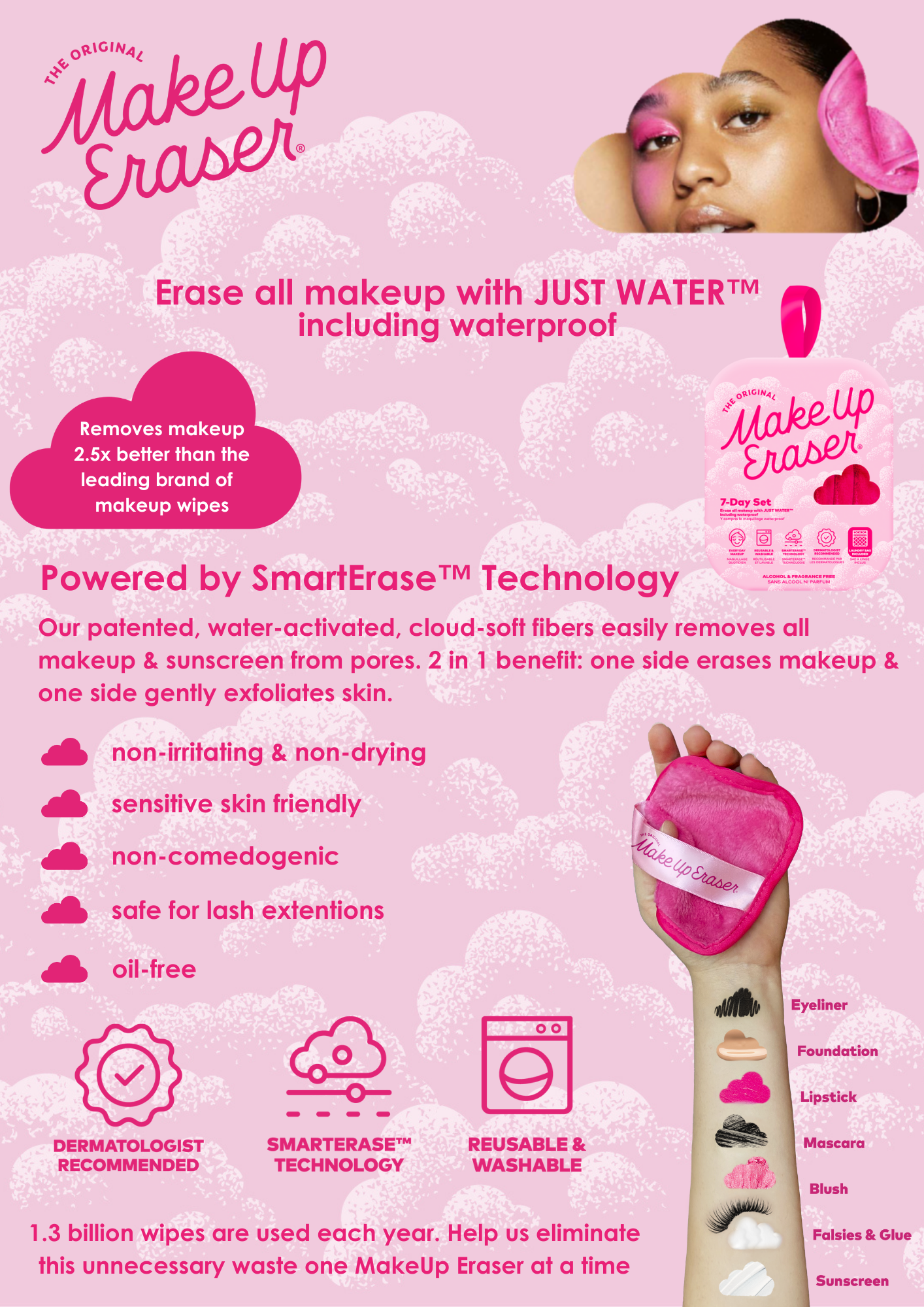 "Love" Red  | MakeUp Eraser PRO