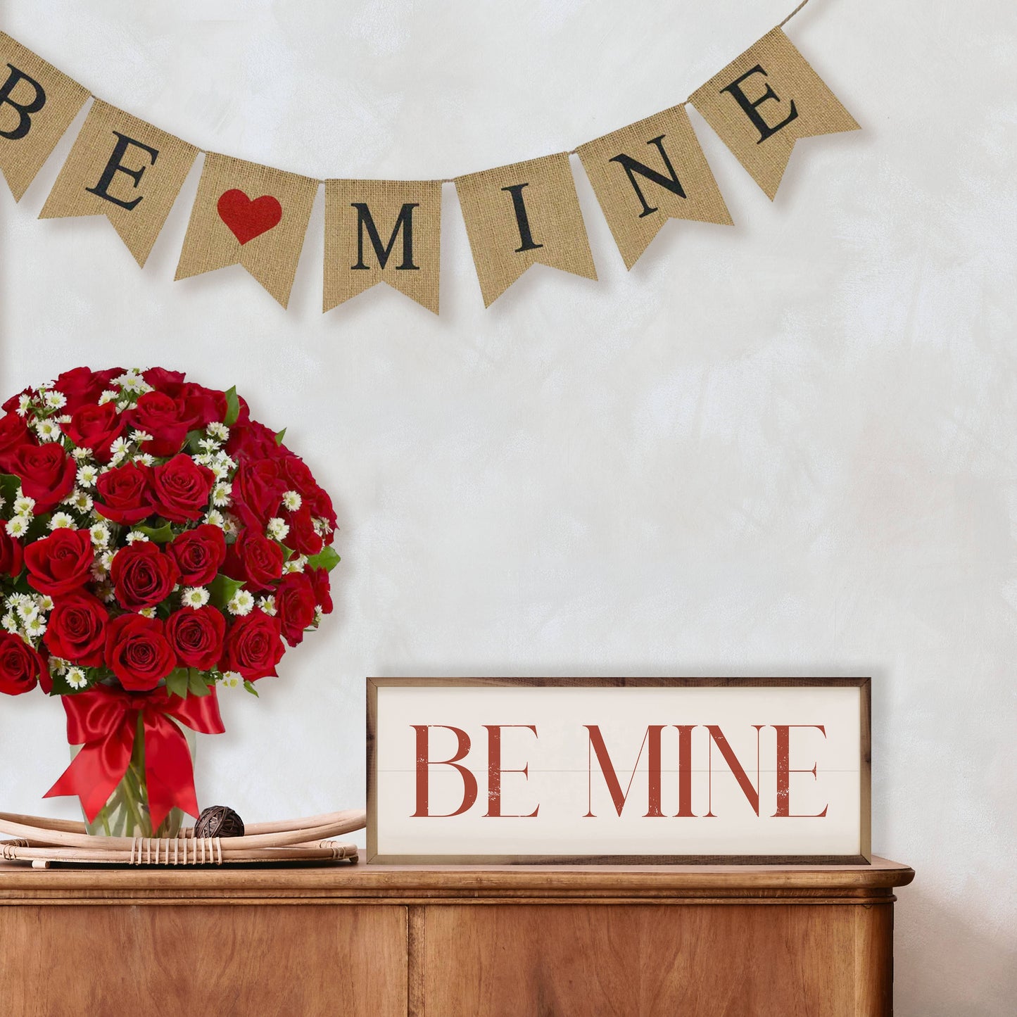 Red Be Mine On White