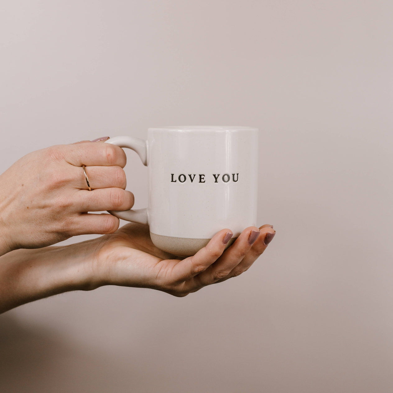 Love You Stoneware Coffee Mug - Gifts & Home Decor