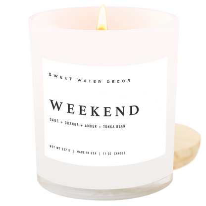 Weekend 11 oz Soy Candle - Home Decor & Gifts