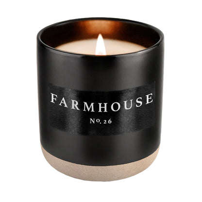 Farmhouse 12 oz Soy Candle - Fall Home Decor & Gifts