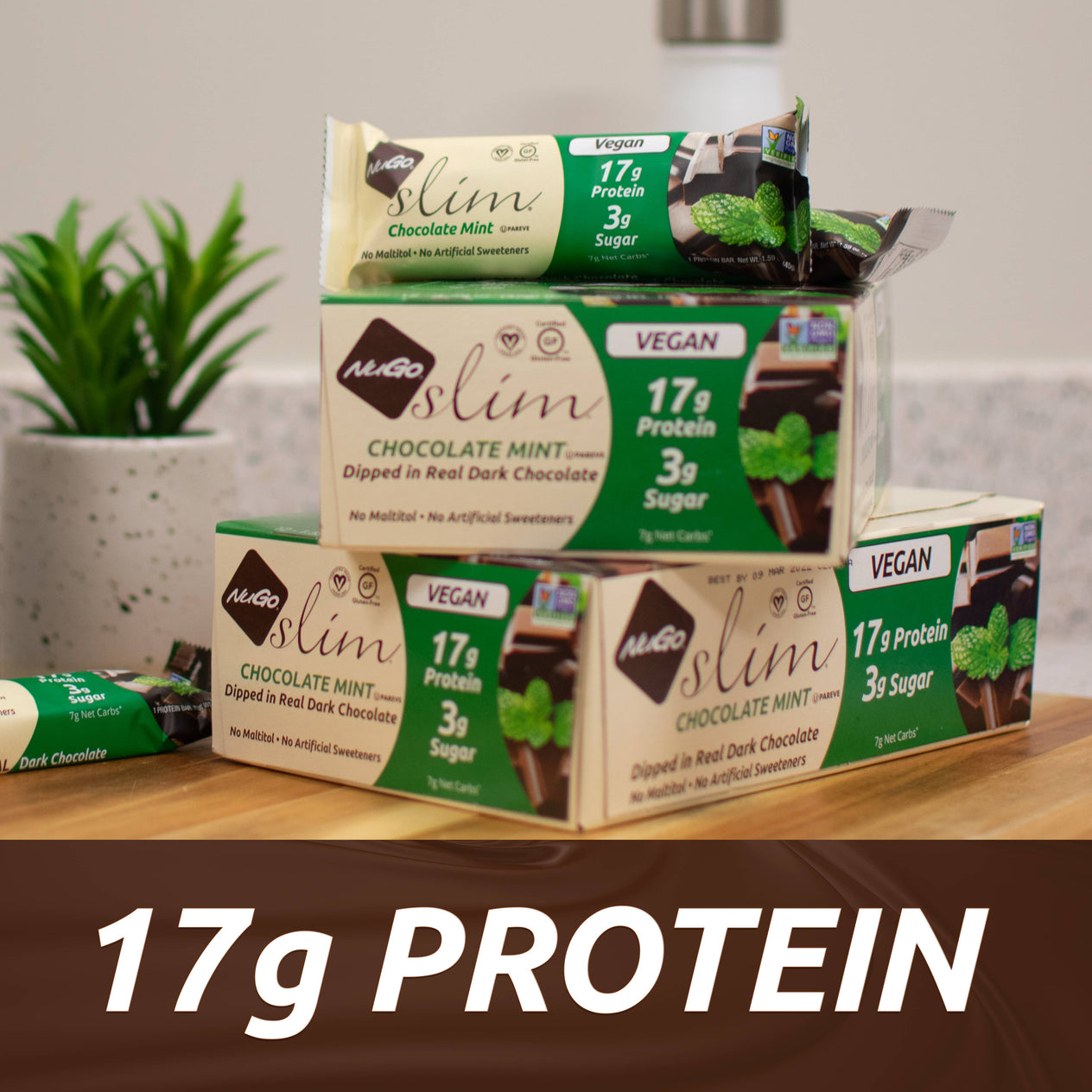 NuGo Slim Chocolate Mint Protein Bar